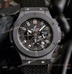 Clone Hublot Big Bang Chronograph Solid Black Watch For Sale